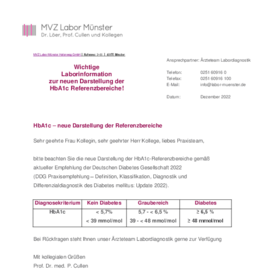 27.12.2022 HbA1c Anpassung Referenzbereich