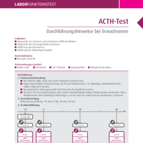 ACTH-Test. Durchführungshinweise bei Erwachsenen